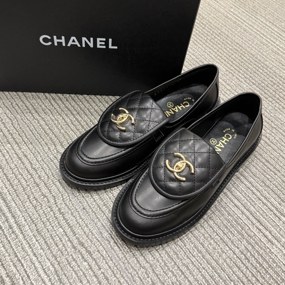 chanel🎶 Shoes - Chanel Women's Black Loafers